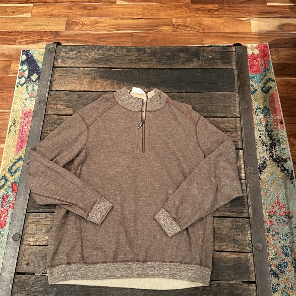 Tommy Bahama Reversible Quarter Zip Sweater